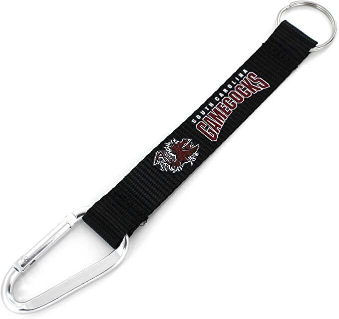 SOUTH CAROLINA GAMECOCKS CARABINER LANYARD KEYCHAIN