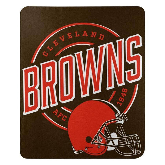 Cleveland Browns Fleece Throw Blankets 50"x60" Whip Stitched