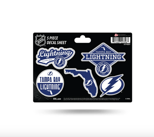 Tampa Bay Lightning 4" x 6" Vinyl Die-Cut Decal Outdoor Rated