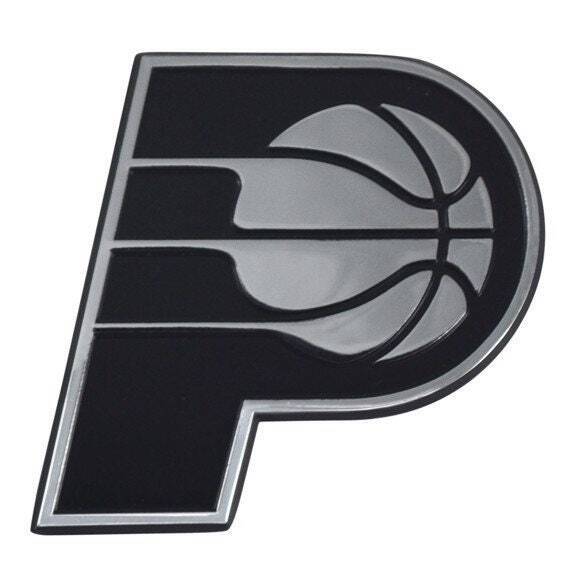 INDIANA PACERS - CHROME AUTO EMBLEM - 3" X 3"