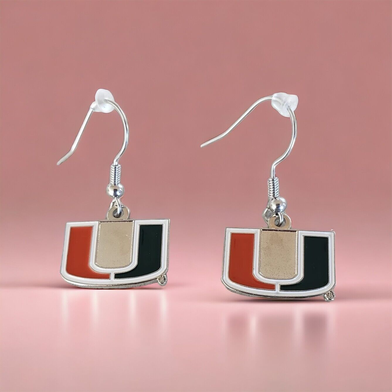 Miami Hurricanes Dangler Earrings