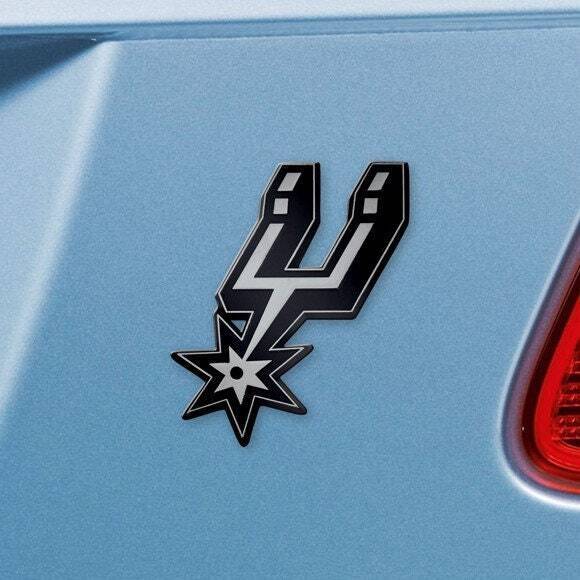 SAN ANTONIO SPURS - CHROME AUTO EMBLEM - 3" X 3"