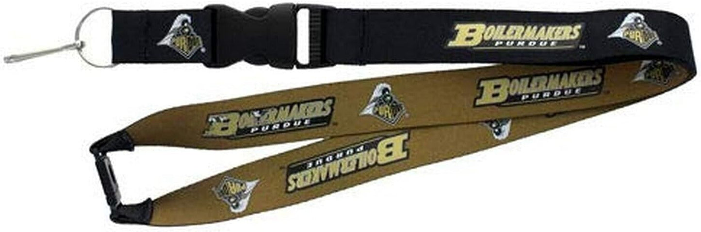 Purdue Boilermakers Two Tone Lanyard Keychains