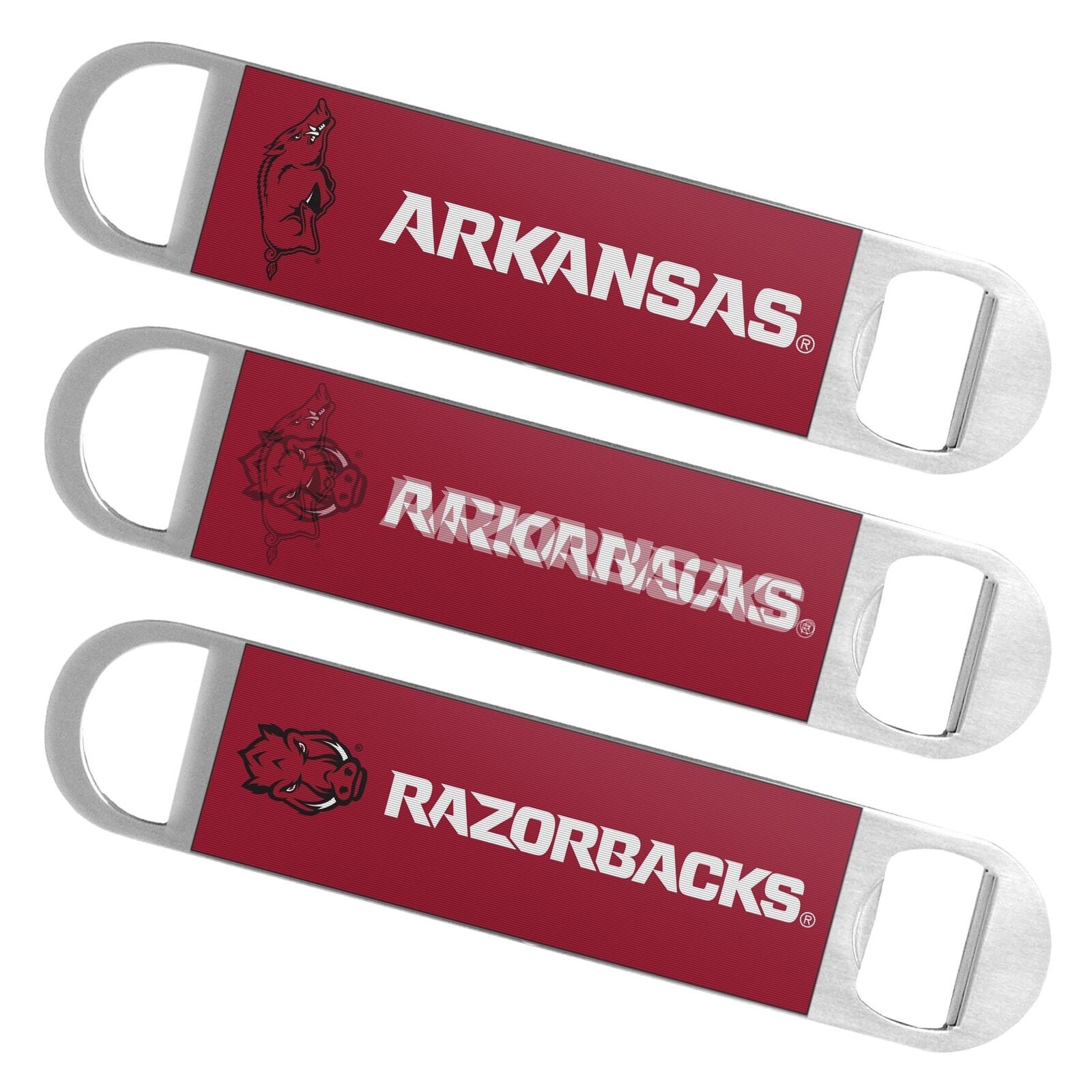 Arkansas Razorbacks Lenticular Hologram Bottle Opener  7"