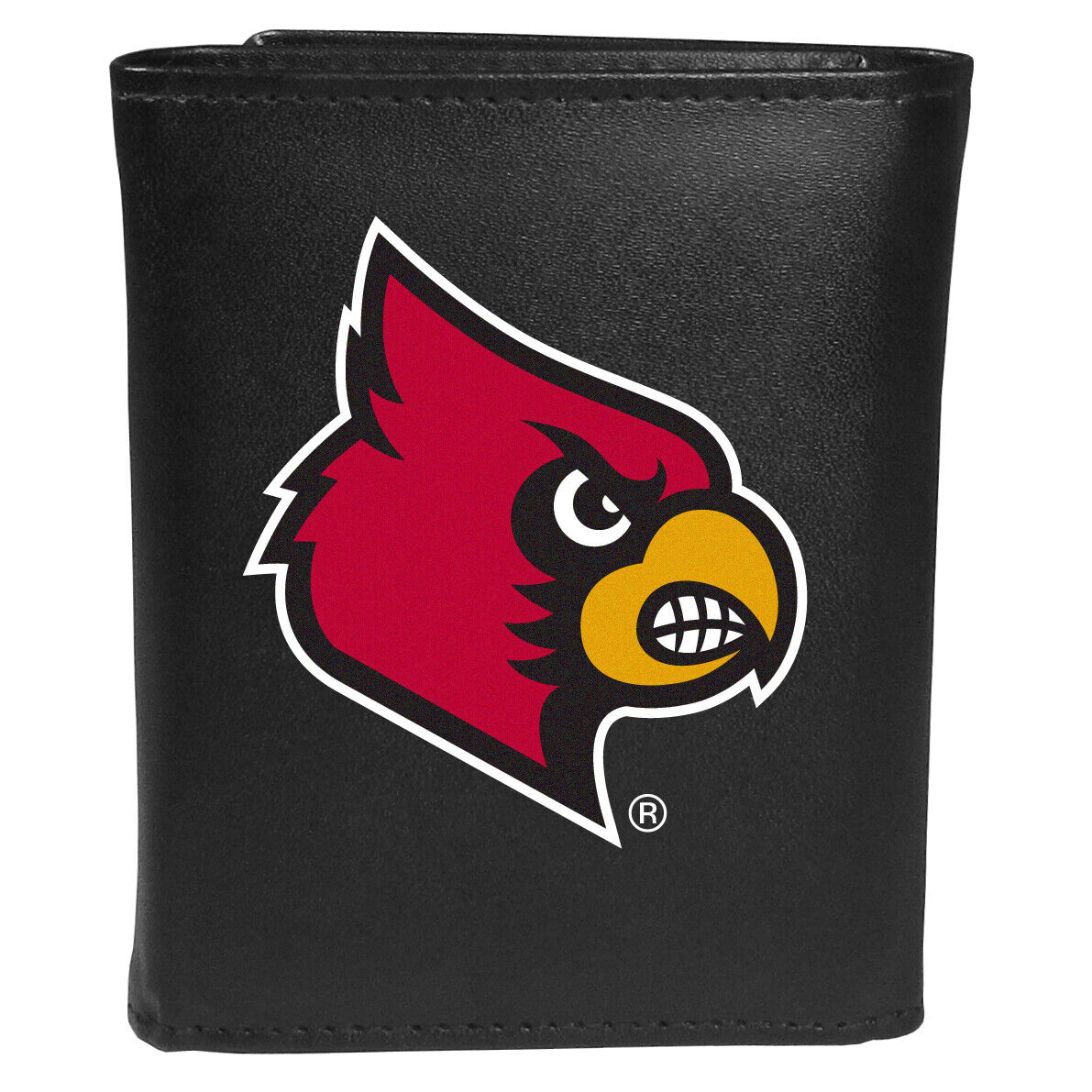 Louisville Cardinals Leather Tri-fold Wallet Large Logo