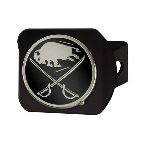 Buffalo Sabres Hitch Cover - Heavy Duty Black - 3.4" x 4"