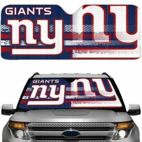 New York Giants Universal Sunshades  Fits Most  Accordion Fold Up Design