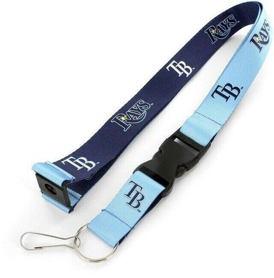 Tampa Bay Rays Two Tone Lanyard Keychains