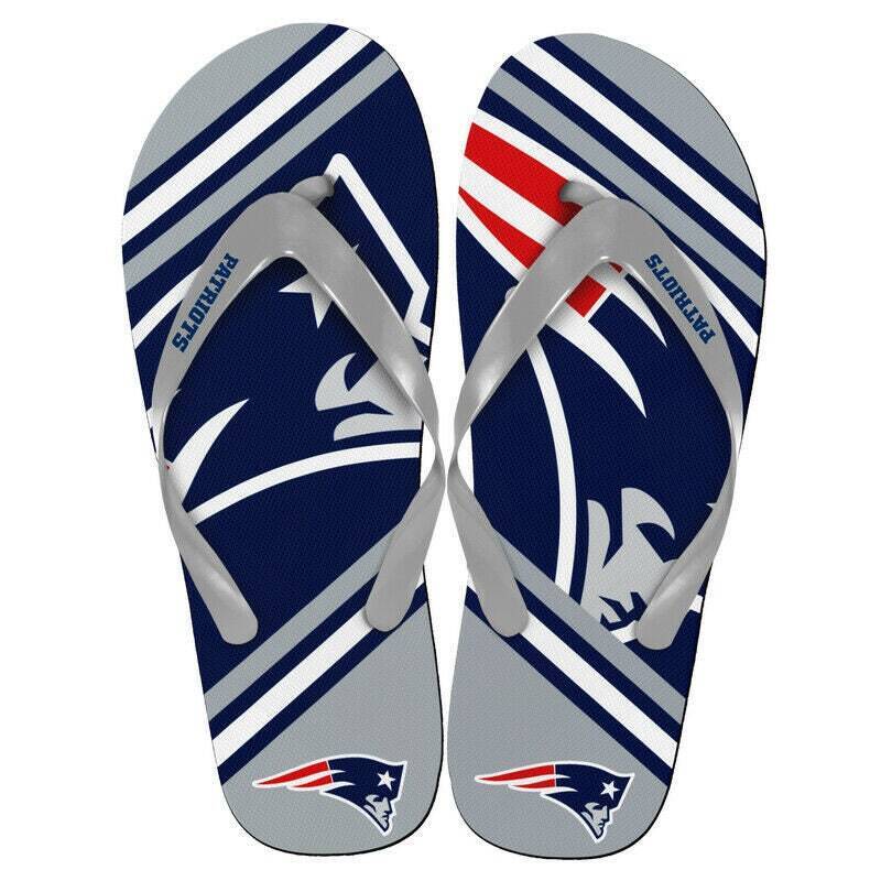 New England Patriots Unisex Flip Flops  Pick Your Size