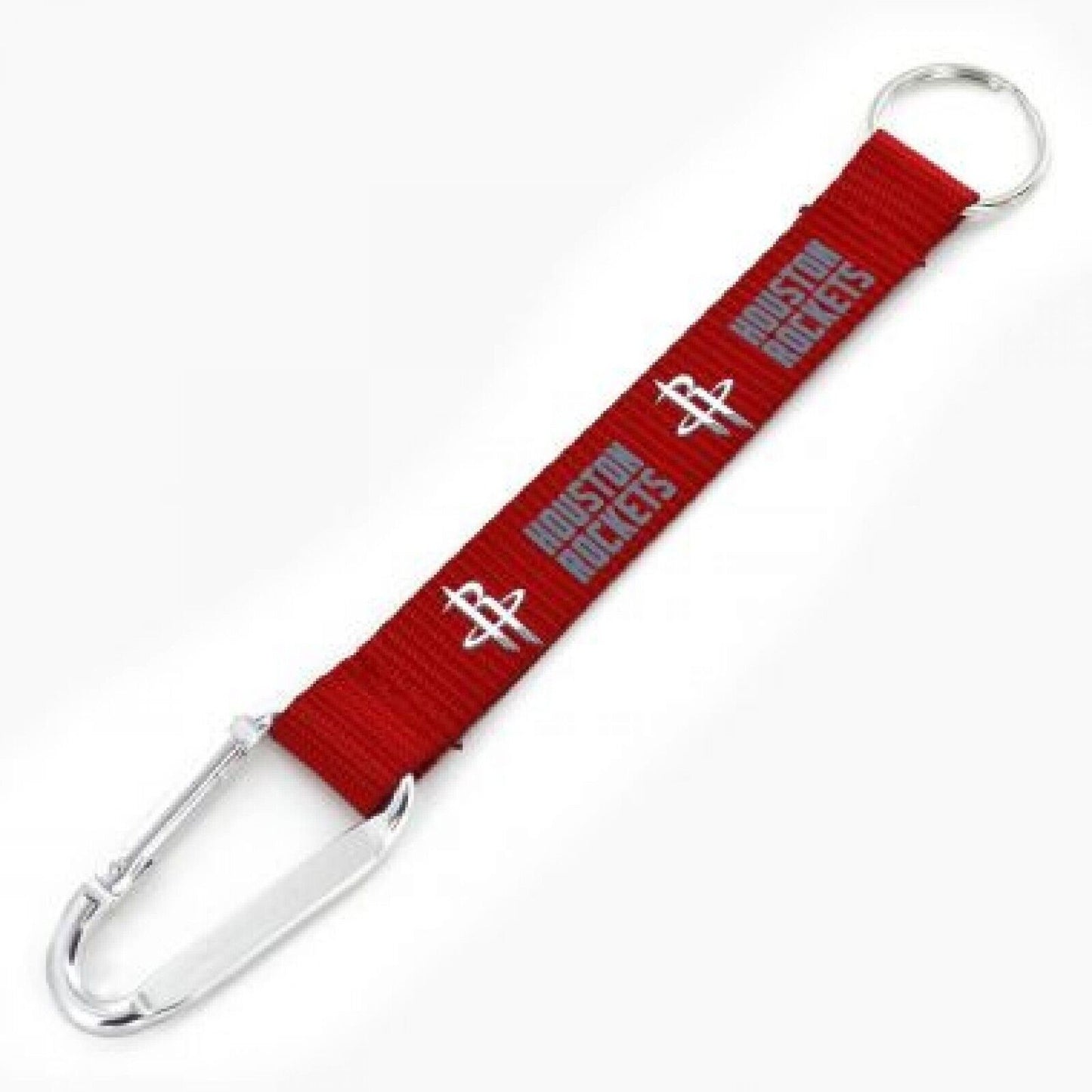 HOUSTON ROCKETS CARABINER LANYARD KEYCHAIN