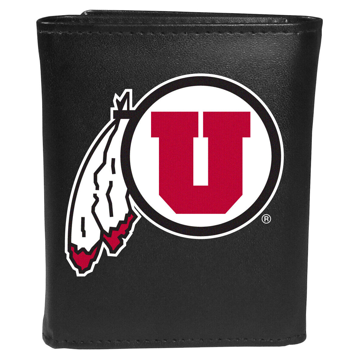 Utah Utes Leather Tri-fold Wallet Large Logo