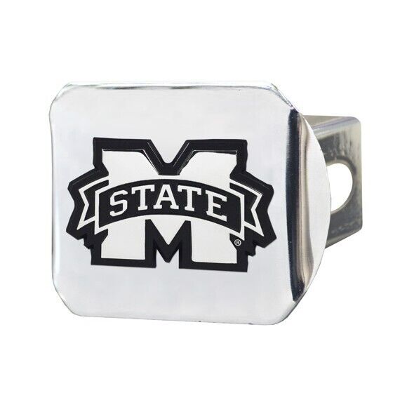 Mississippi State Bulldogs Hitch Cover - Heavy Duty Chrome  - 3.4" x 4"