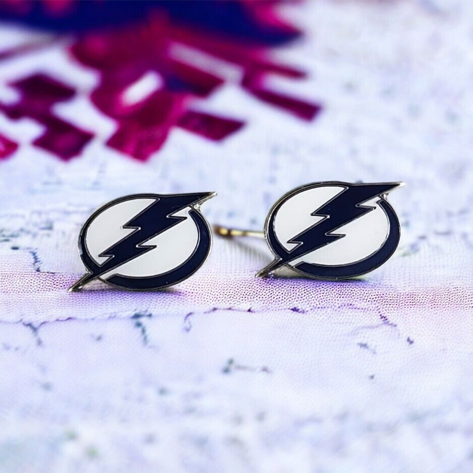 Tampa Bay Lightning Team Post Earrings