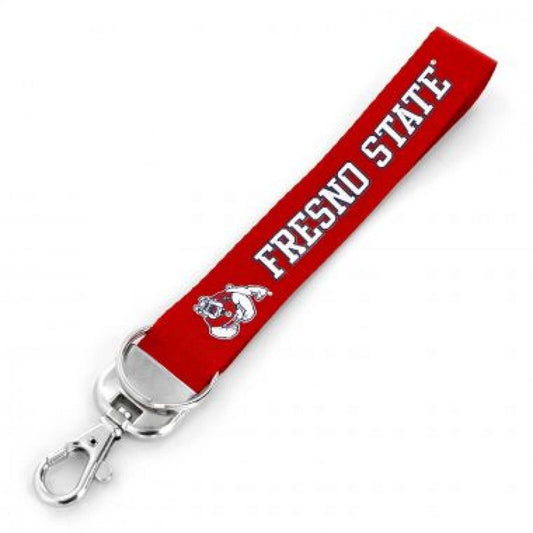 Fresno State Bulldogs (Red) Deluxe Wristlet Keychain