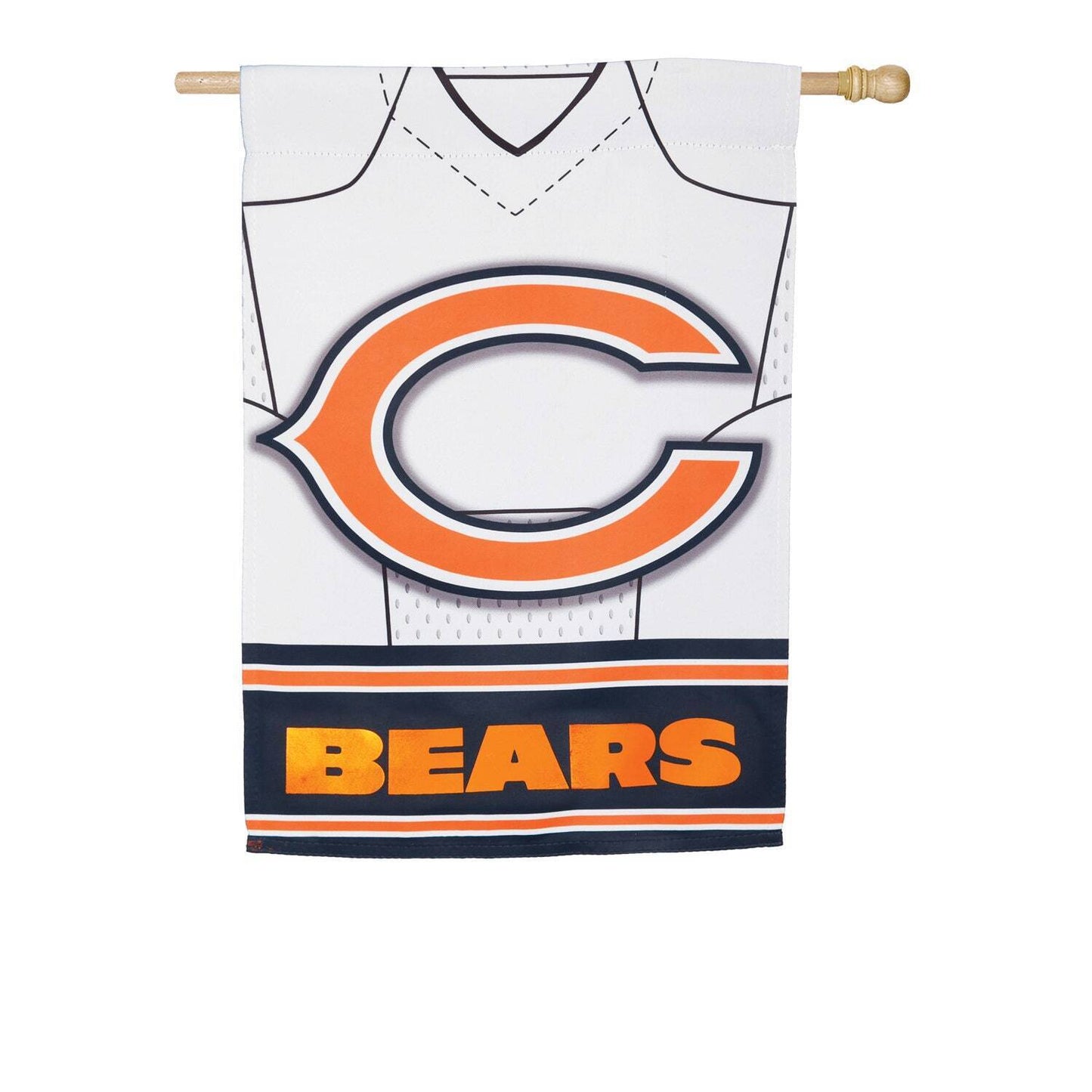 Chicago Bears Double Sided Suede Team Flags 28"X44"