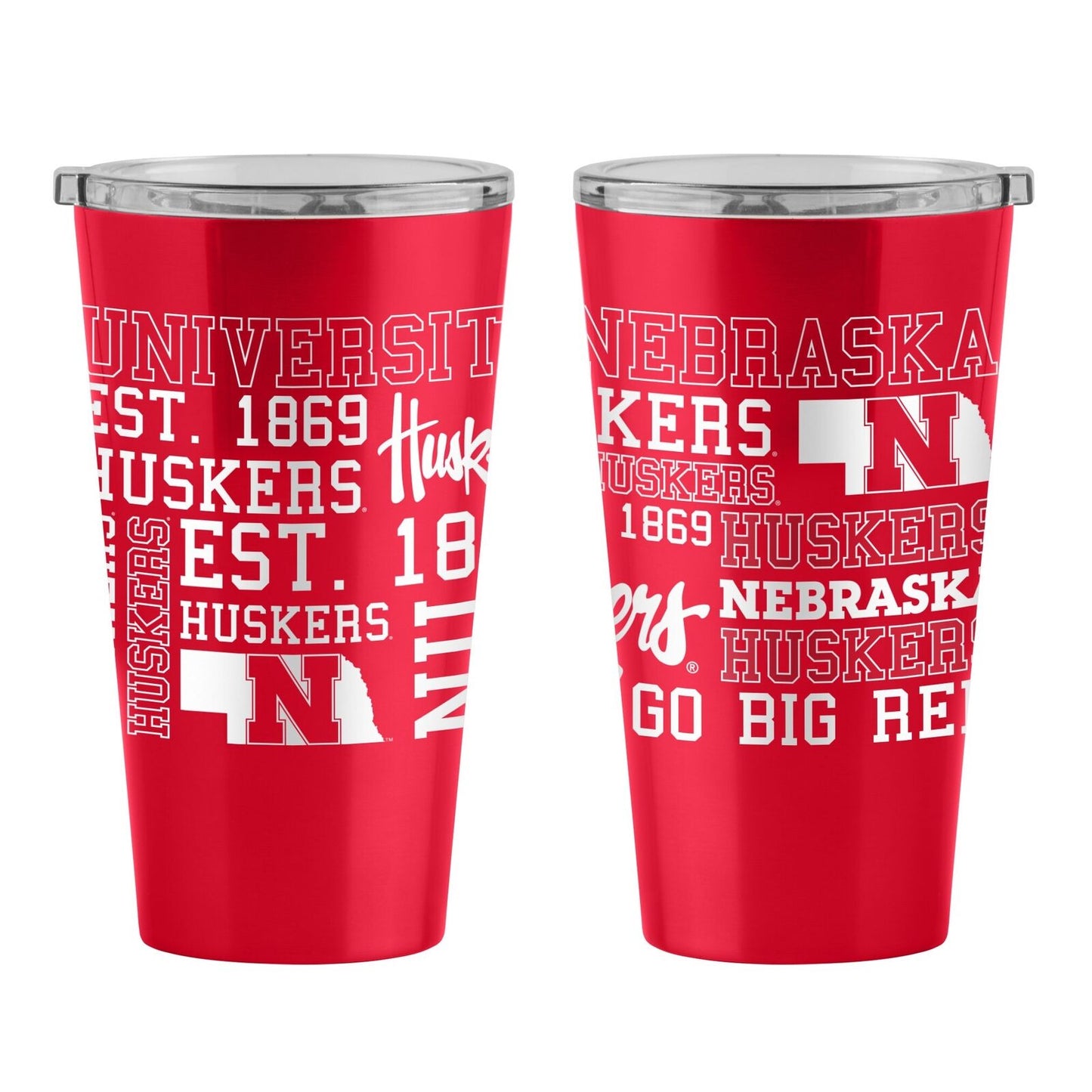 Nebraska Huskers 16oz. Spirit Ultra Pint Cup  Insulated  Stainless Steel