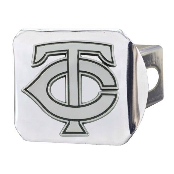 Minnesota Twins Hitch Cover - Heavy Duty Chrome  - 3.4" x 4"