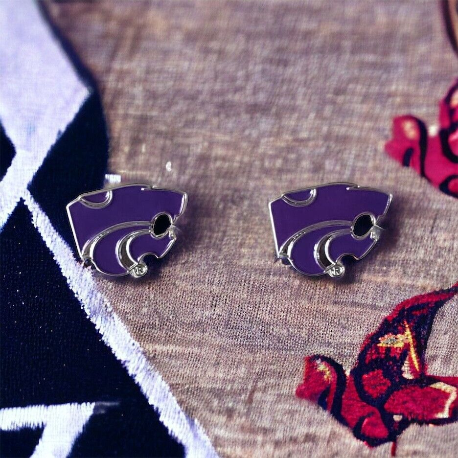 Kansas State Wildcats Team Post Earrings