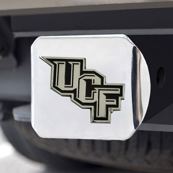 UCF Knights Hitch Cover - Heavy Duty Chrome  - 3.4" x 4"