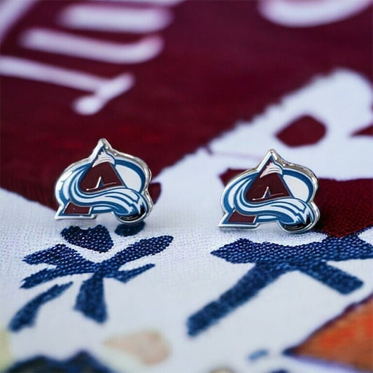 COLORADO AVALANCHE TEAM POST STUD EARRINGS