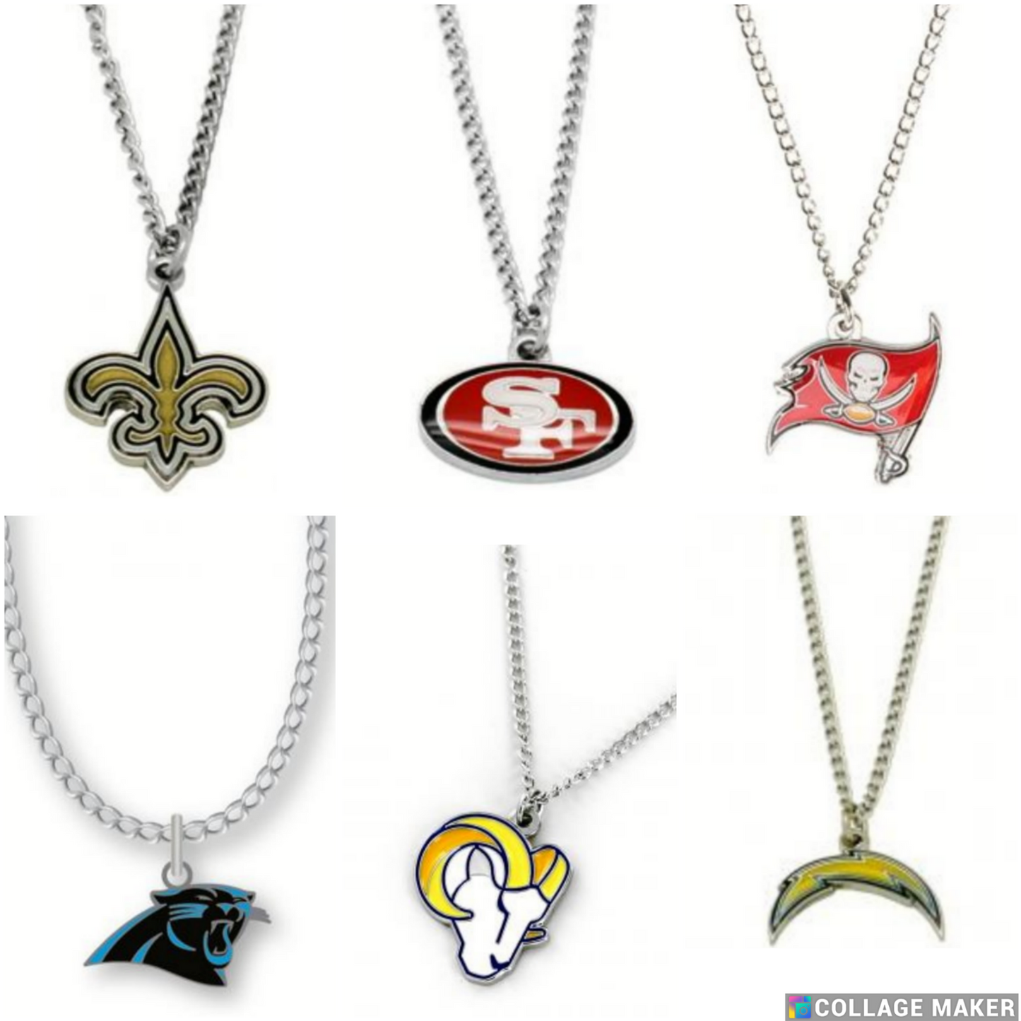 NFL Licensed Logo Pendant Necklaces - Pick Your Team