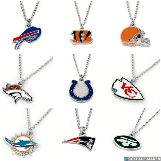 NFL Licensed Logo Pendant Necklaces - Pick Your Team