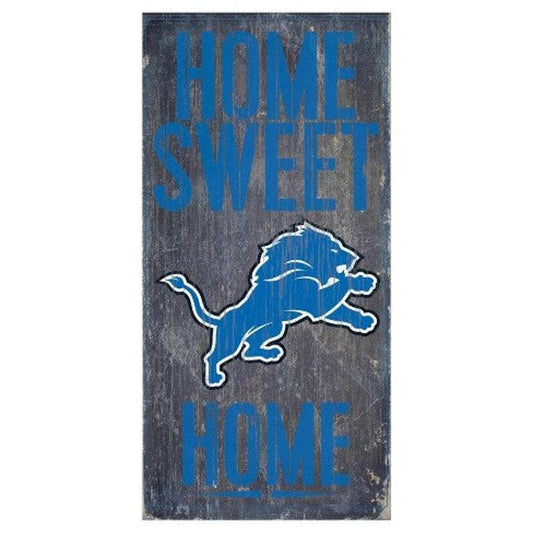 Detroit Lions "Home Sweet Home" Wood Signs 6"x12"