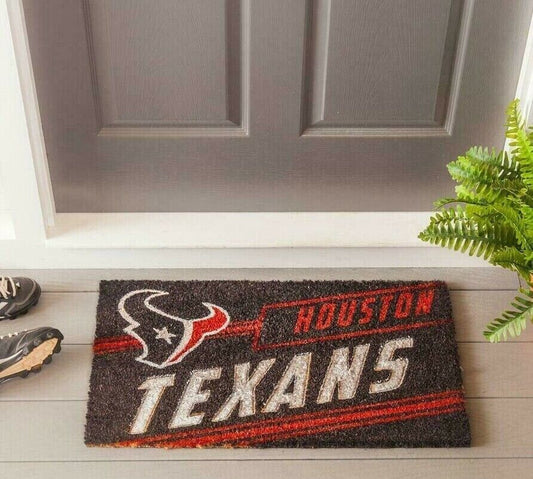 Houston Texans Coir Punch Door Mats 16 In X 28 In X 0.50 In  Debossed