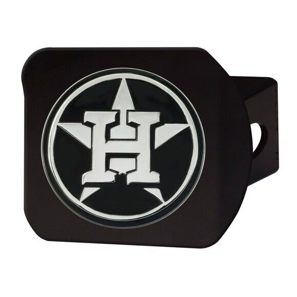 Houston Astros Hitch Cover - Heavy Duty Black - 3.4" x 4"