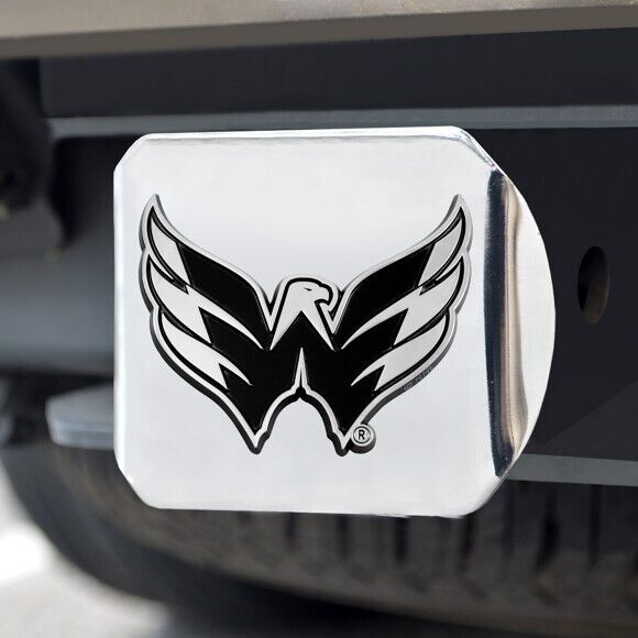 Washington Capitals Hitch Cover - Heavy Duty Chrome  - 3.4" x 4"