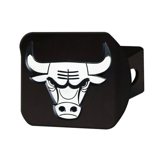 Chicago Bulls Hitch Cover - Heavy Duty Black - 3.4" x 4"