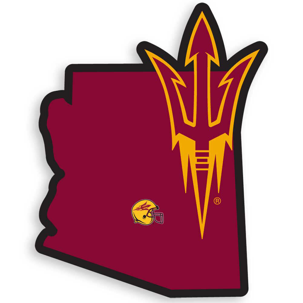 Arizona State Sun Devils Home State Decal Sticker Vinyl Decal