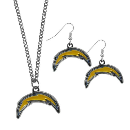 Los Angeles Chargers Dangle Earrings & Necklace Set