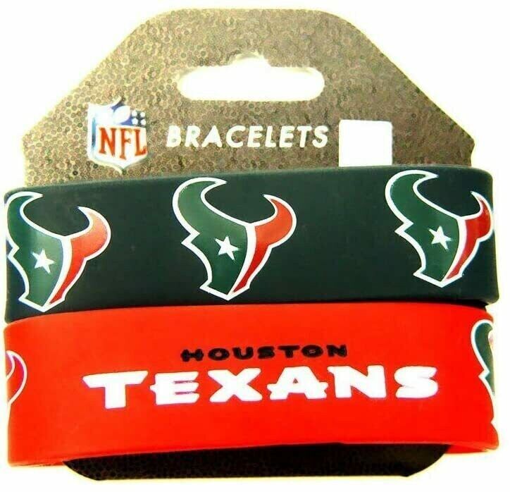 Houston Texans 2-pc Bracelets    Bold Graphics