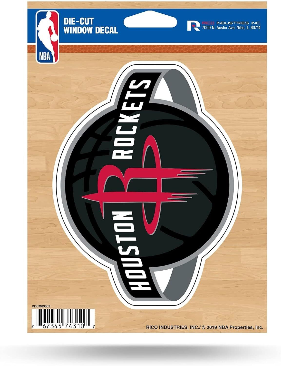 Houston Rockets Vinyl Logo Auto Decal NBA Licensed