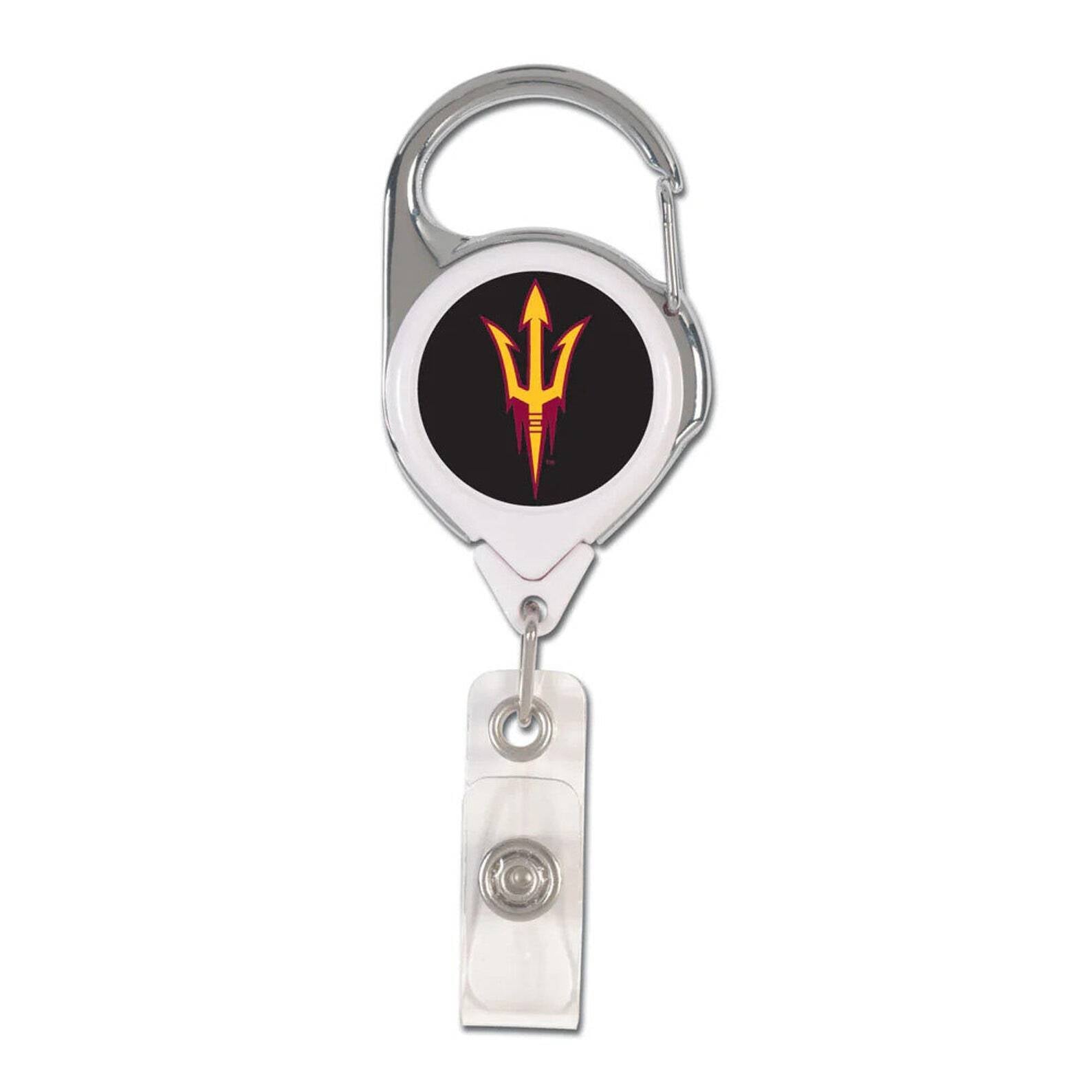 Arizona State Sun Devils 24inch Heavy Duty Retractable Nylon Cord Carabiner Clip