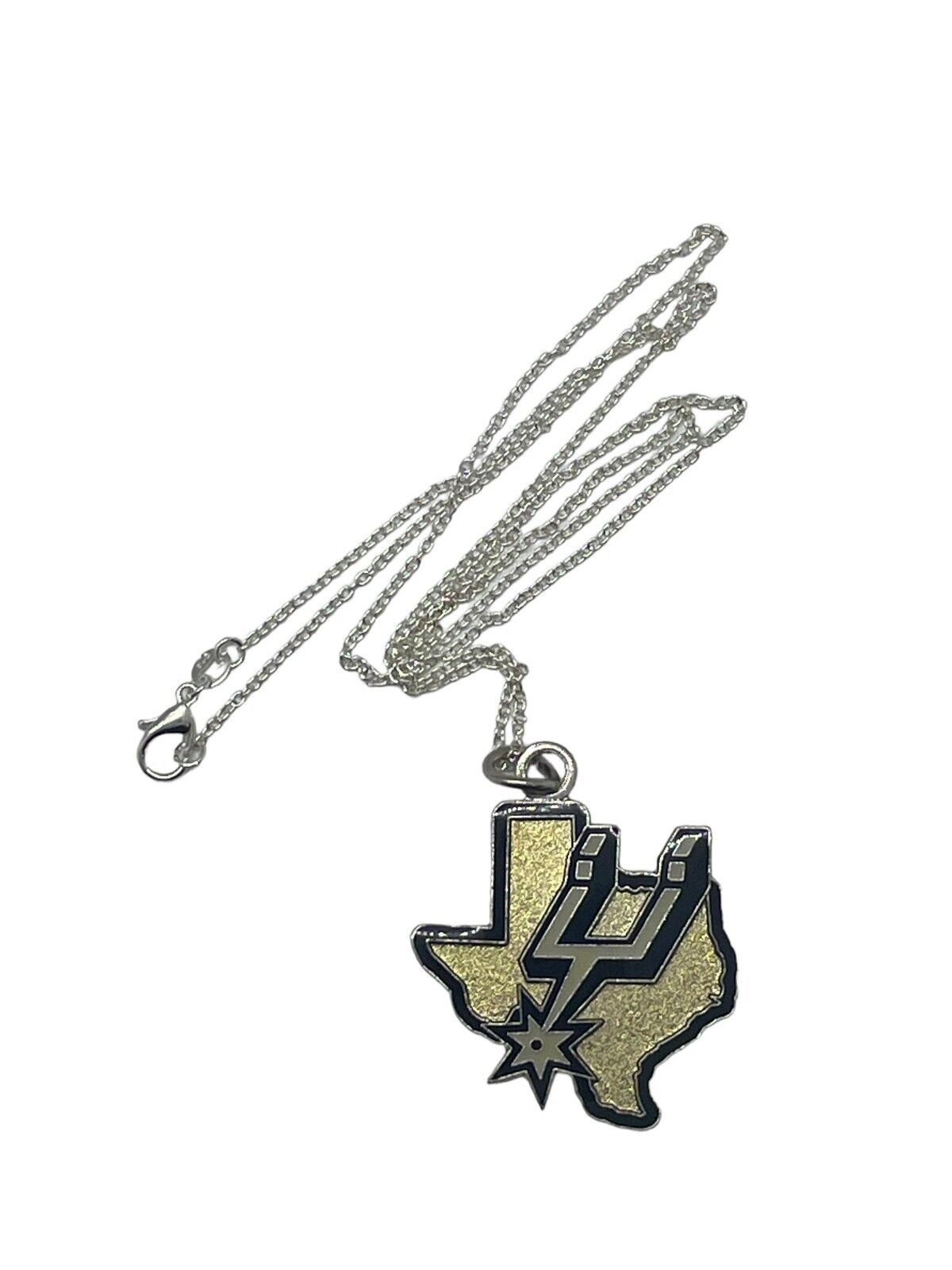 XL San Antonio Spurs Team Necklaces -State Design - 2 Inches Pendant