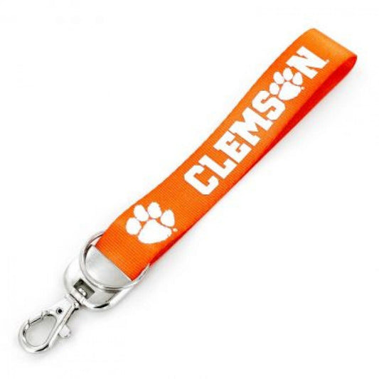 Clemson Tigers Deluxe Wristlet Keychain