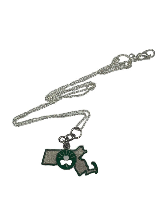 XL Boston Celtics Team Necklaces - State Design - 2 Inches Pendant