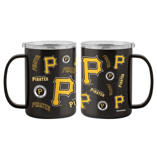 Pittsburgh Pirates 15oz Sticker Ultra Mug  Stainless Steel  Insulated  Hot&Cold