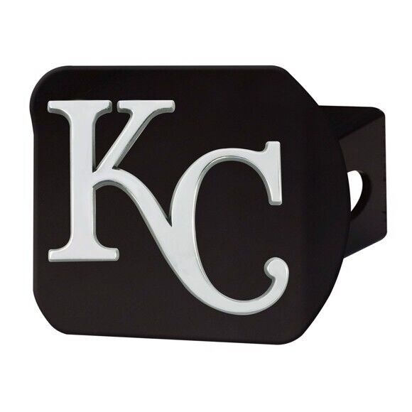 Kansas City Royals Hitch Cover - Heavy Duty Black - 3.4" x 4"