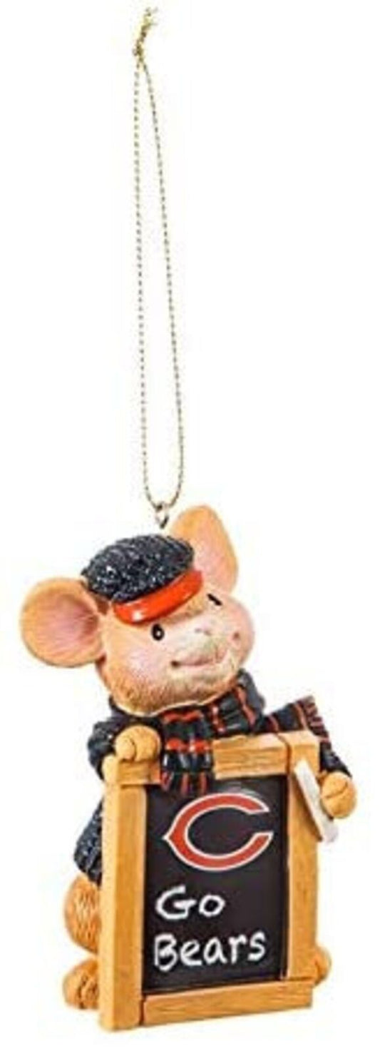 Chicago Bears Holiday Mouse Ornament Officially Licensed Decorative Ornament