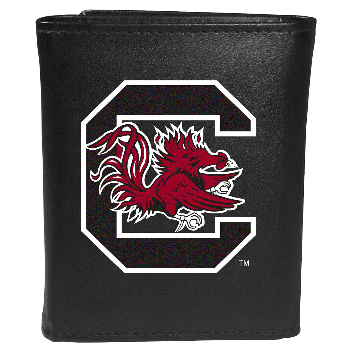 South Carolina Gamecocks Leather Tri-fold Wallet Large Logo