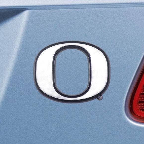 OREGON DUCKS - CHROME AUTO EMBLEM - 3" X 3"