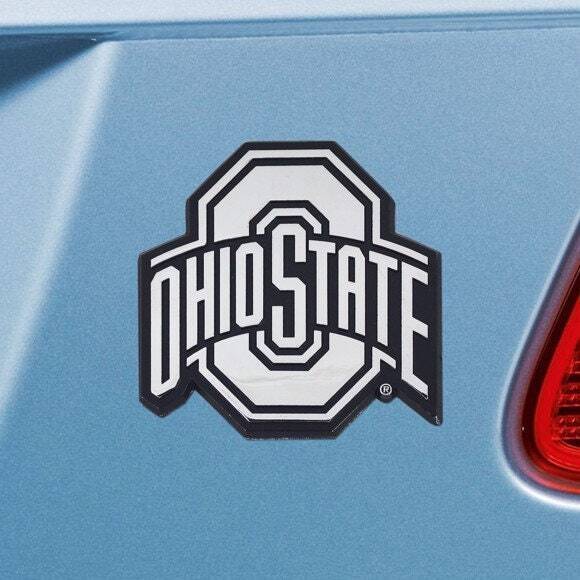 OHIO STATE BUCKEYES - CHROME AUTO EMBLEM - 3" X 3"