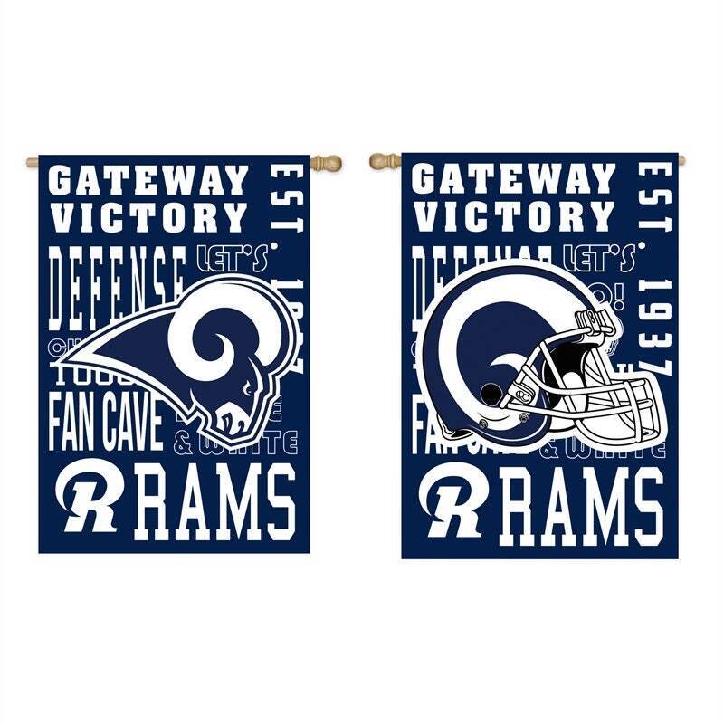 Los Angeles Rams Double Sided Suede Team Flags 28"X44"