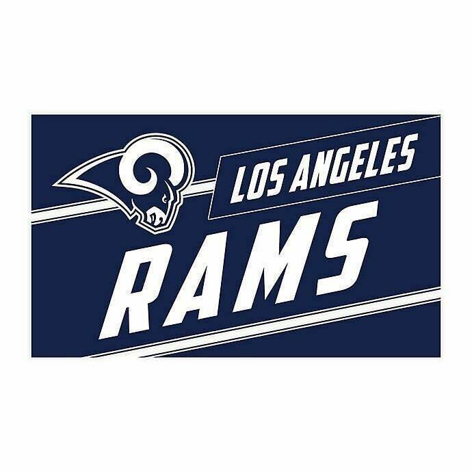 Los Angeles Rams Coir Punch Door Mats 16 In X 28 In X 0.50 In  Debossed