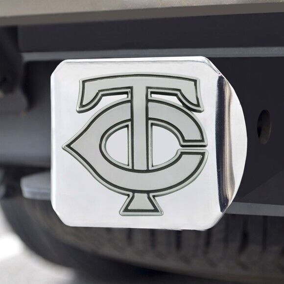 Minnesota Twins Hitch Cover - Heavy Duty Chrome  - 3.4" x 4"