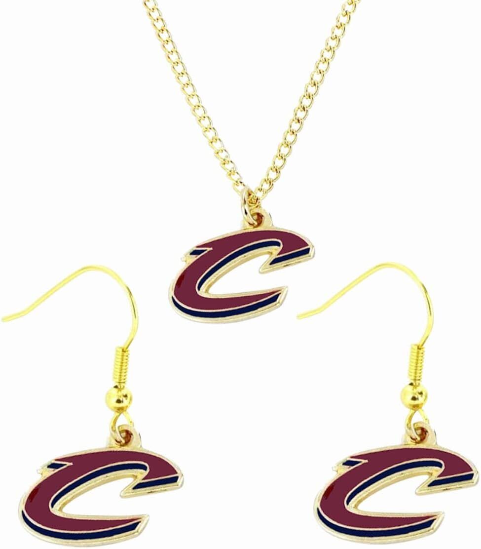 NBA Licensed Necklace & Dangler Earrings Set - Pick Your Team