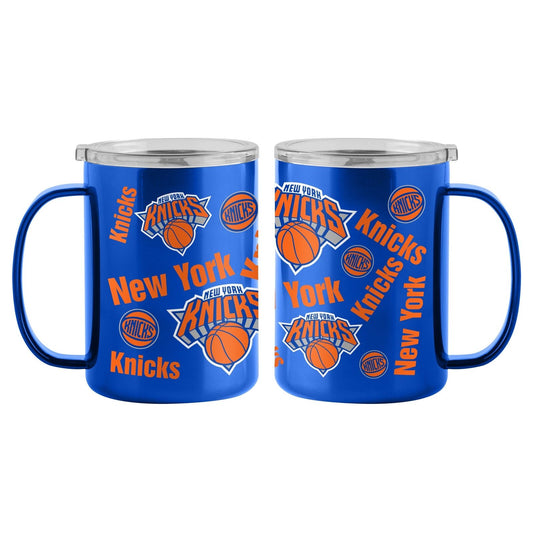 New York Knicks 15oz Sticker Ultra Mug  Stainless Steel  Insulated  Hot&Cold